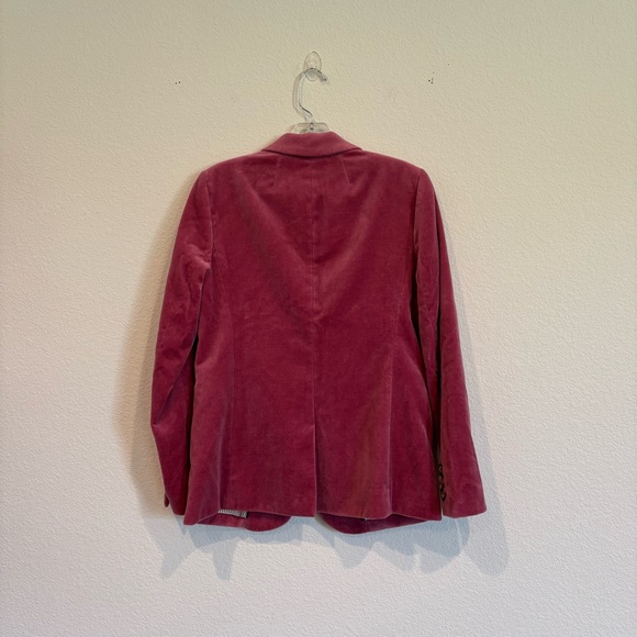 J. Crew Size 4 Pink Velvet Blazer - Picture 6 of 8